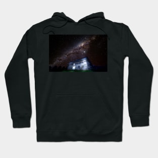 Milky Way over the old shearing shed Hoodie